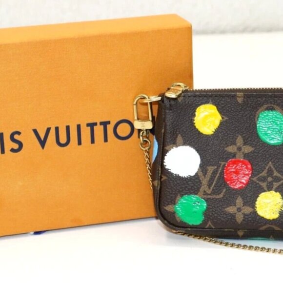 Louis Vuitton Mini Pochette Accessoires Yayoi Kusama Painted Dots Monogram - Picture 8 of 15